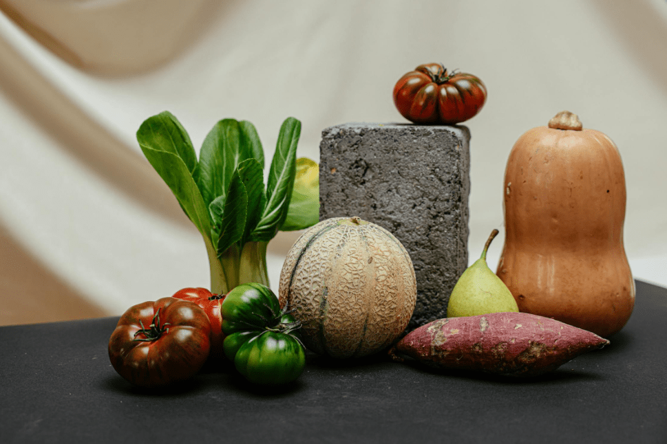vegetables on table
